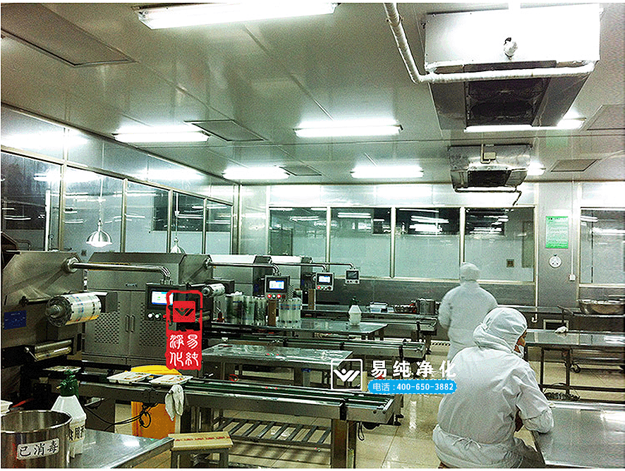 高鐵飯盒10萬級(jí)包裝凈化車間案例2.gif